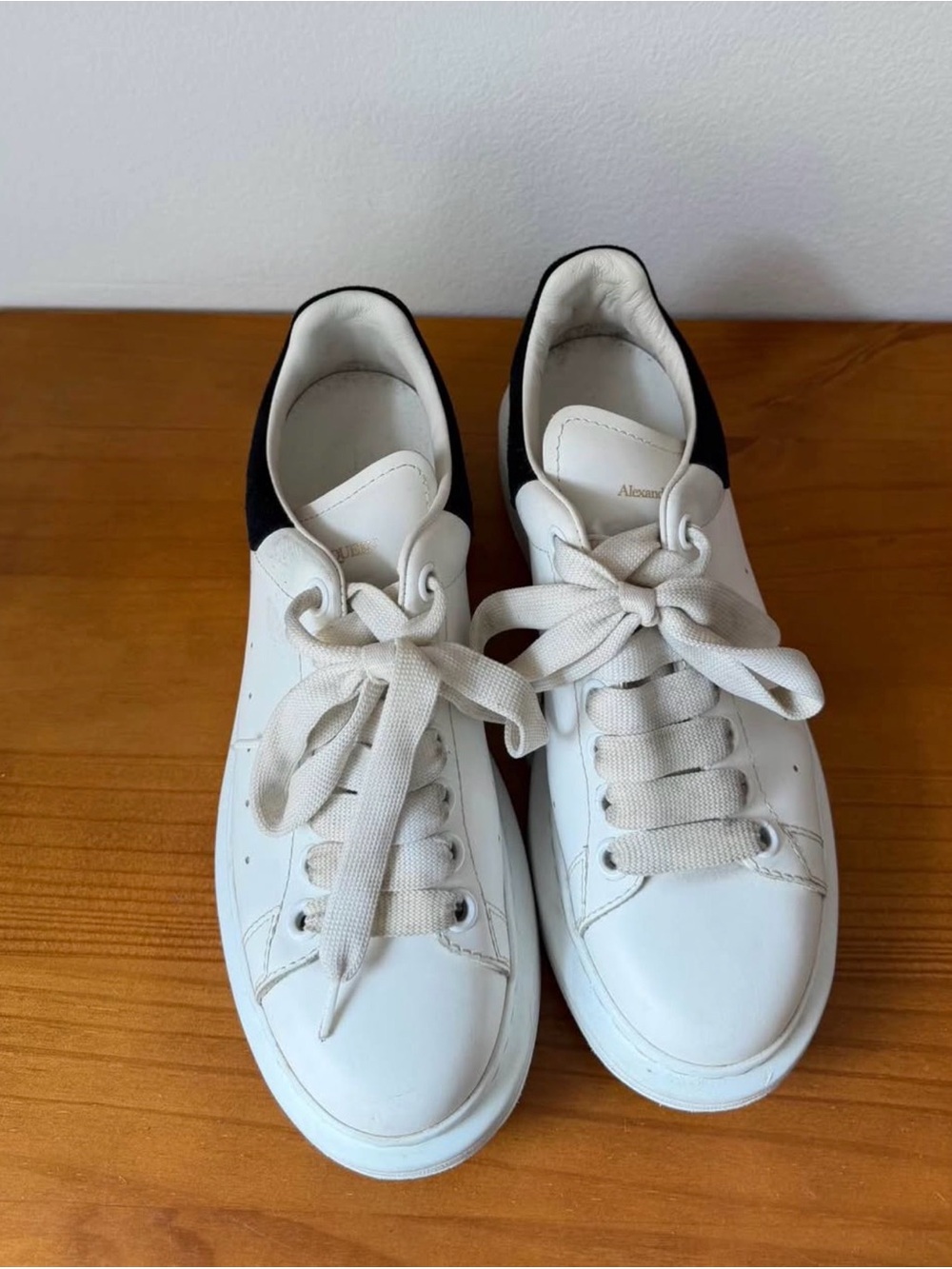 Alexander McQueen White Leather Sneakers